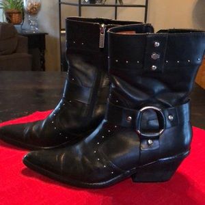 Harley Davidson Studded Boots, Women’s size 9